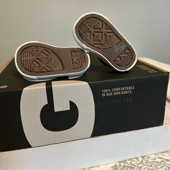 Converse All Star Infant Toddler Size 2 Brown Slip On Sneaker Shoes 7T080 - Picture 5 of 6